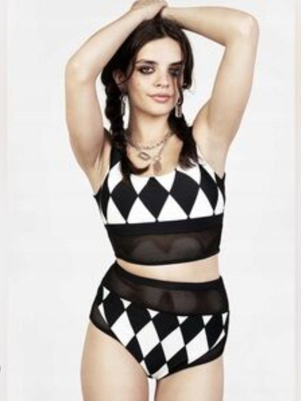 Disturbia Ragdoll Mesh Bikini Top Size 4 us - Picture 5 of 5